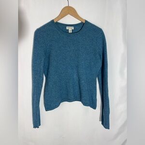 Women’s ADRIENNE VITTADINI 100% Cashmere Teal Sweater
